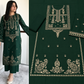 Elegant Dark Green Printed Lawn 2-Piece Women's Suit – Premium Summer Collection