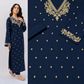 Elegant Navy Blue Embroidered Lawn 2-Piece Women's Suit
