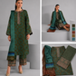 Elegant Green Printed 3-Piece Suit with Matching Dupatta | Women's Pakistani Lawn Dress