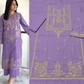 Elegant Lavender 2-Piece Embroidered Women's Unstitched Suit