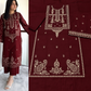 Elegant Maroon Printed Lawn 2-Piece Women's Suit
