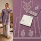 Elegant Lavender Embroidered 2-Piece Women's Unstitched Suit